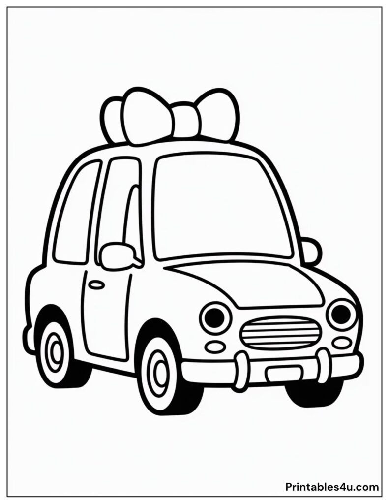 car image Coloring Page For Kids
