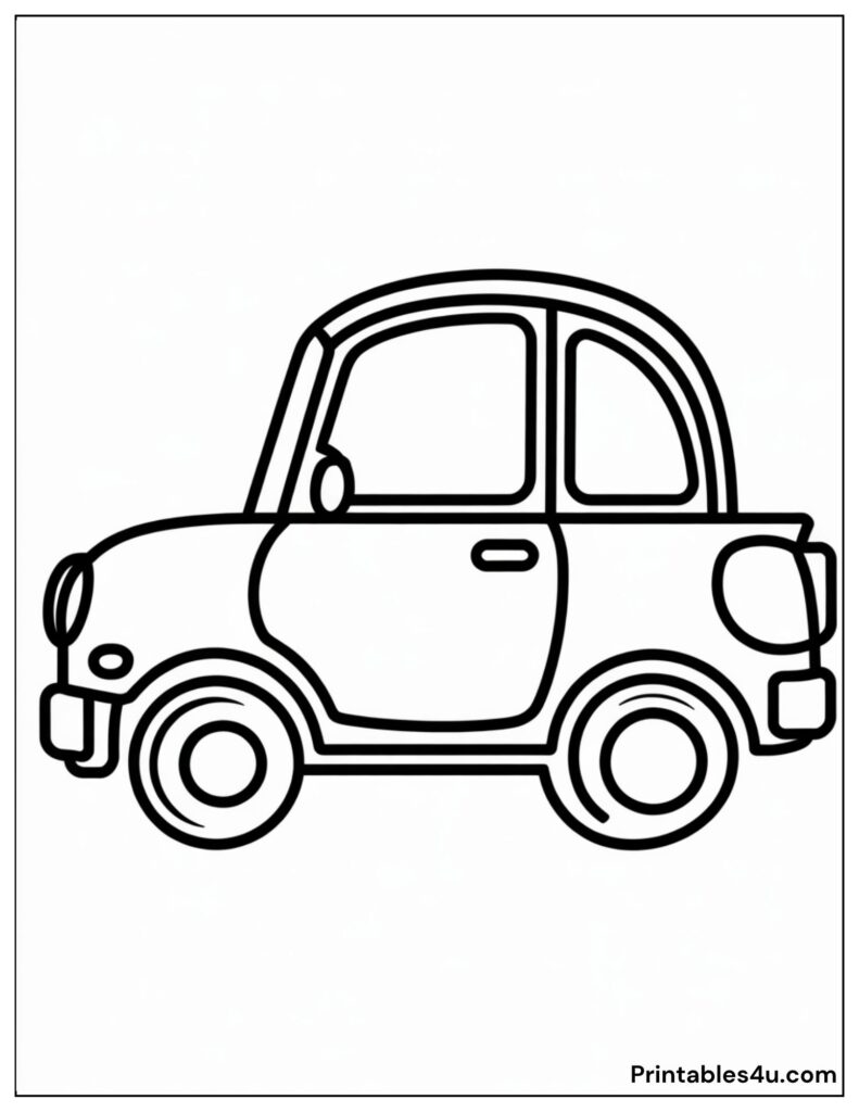 car image Coloring Page For Kids