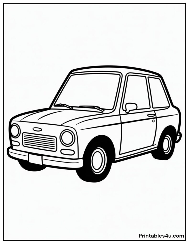 car image Coloring Page For Kids