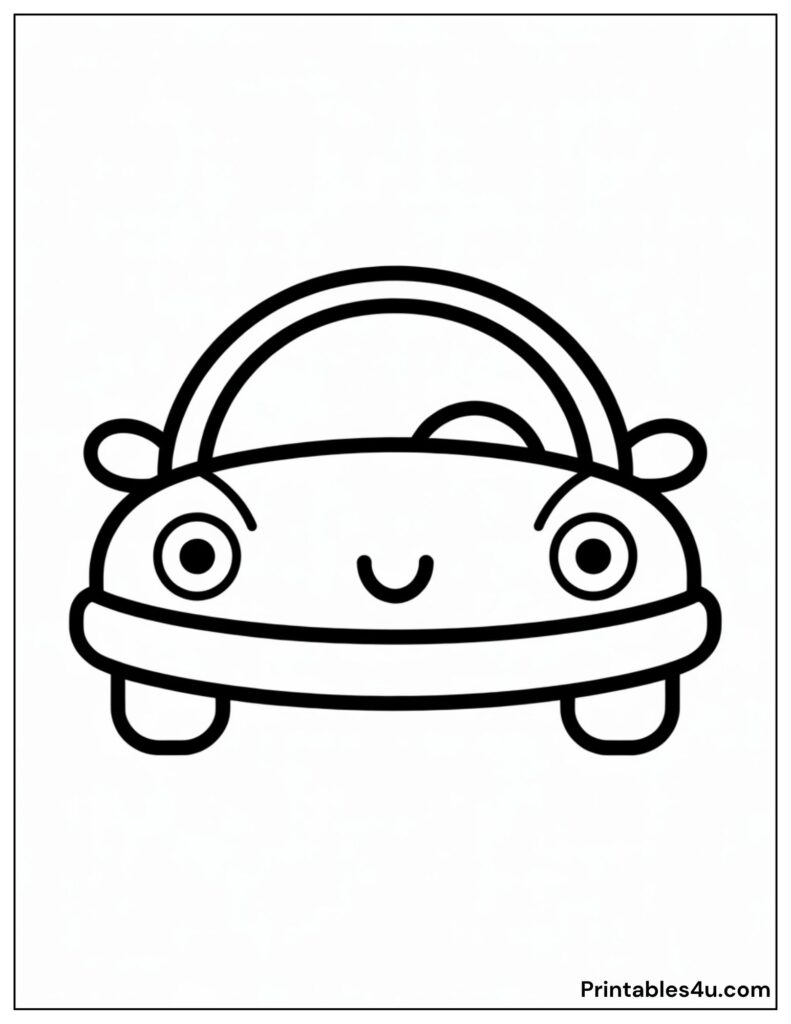 car image Coloring Page For Kids